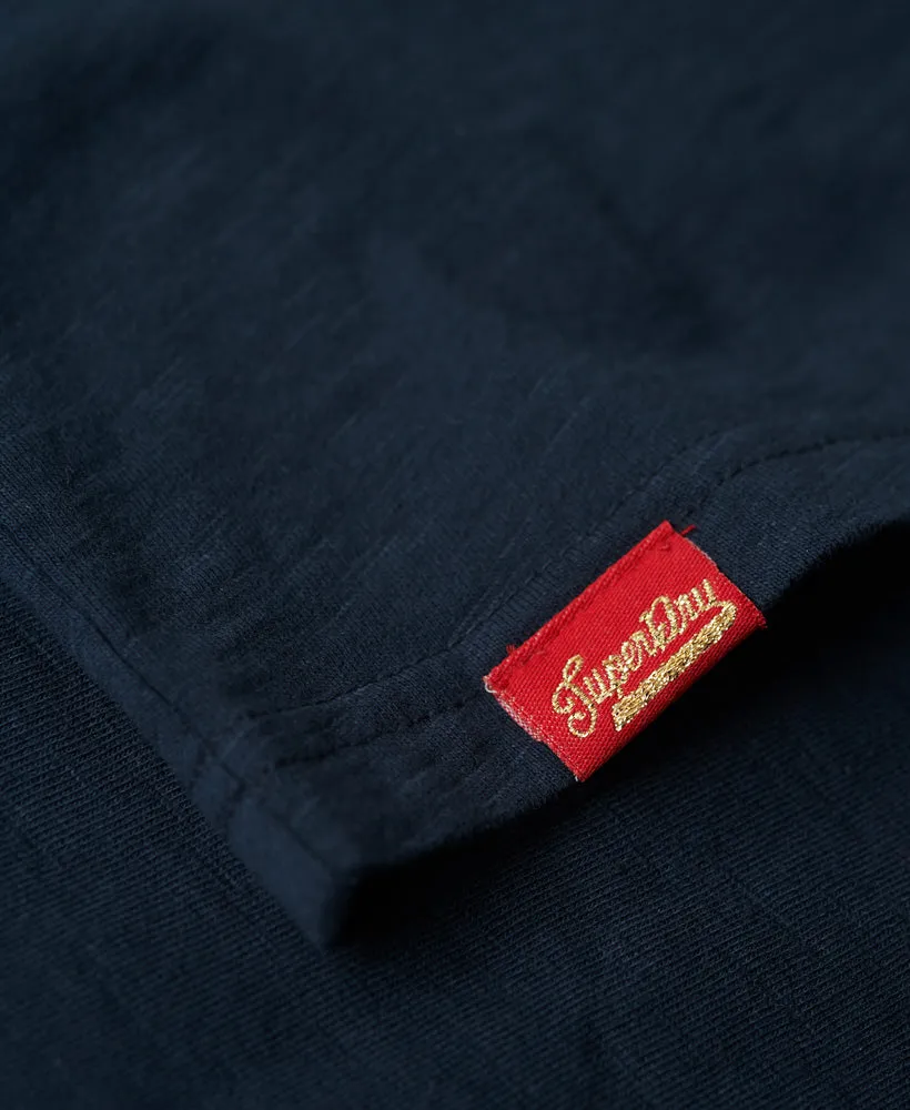 Archive Script Graphic T-Shirt - Eclipse Navy Slub