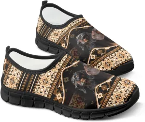 Binienty Aztec Slip on Shoes for Men Women Casual Hands Free Shoes No Laces Casual Loafers Travel Walking Footwear