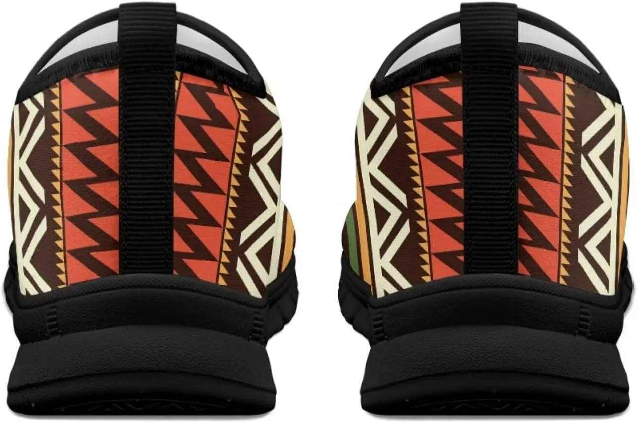 Binienty Aztec Slip on Shoes for Men Women Casual Hands Free Shoes No Laces Casual Loafers Travel Walking Footwear
