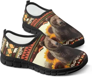 Binienty Aztec Slip on Shoes for Men Women Casual Hands Free Shoes No Laces Casual Loafers Travel Walking Footwear