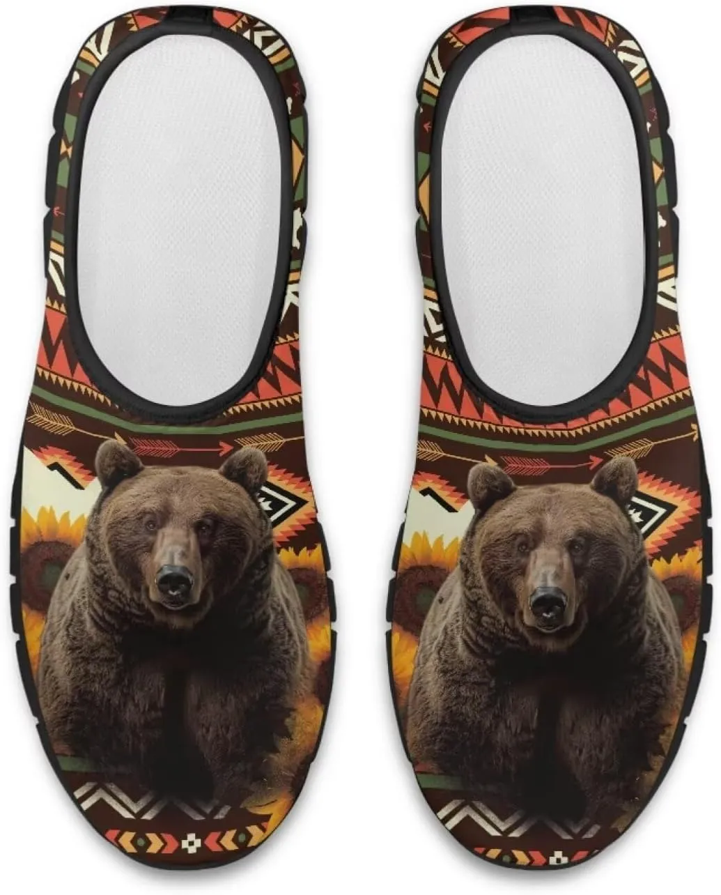 Binienty Aztec Slip on Shoes for Men Women Casual Hands Free Shoes No Laces Casual Loafers Travel Walking Footwear