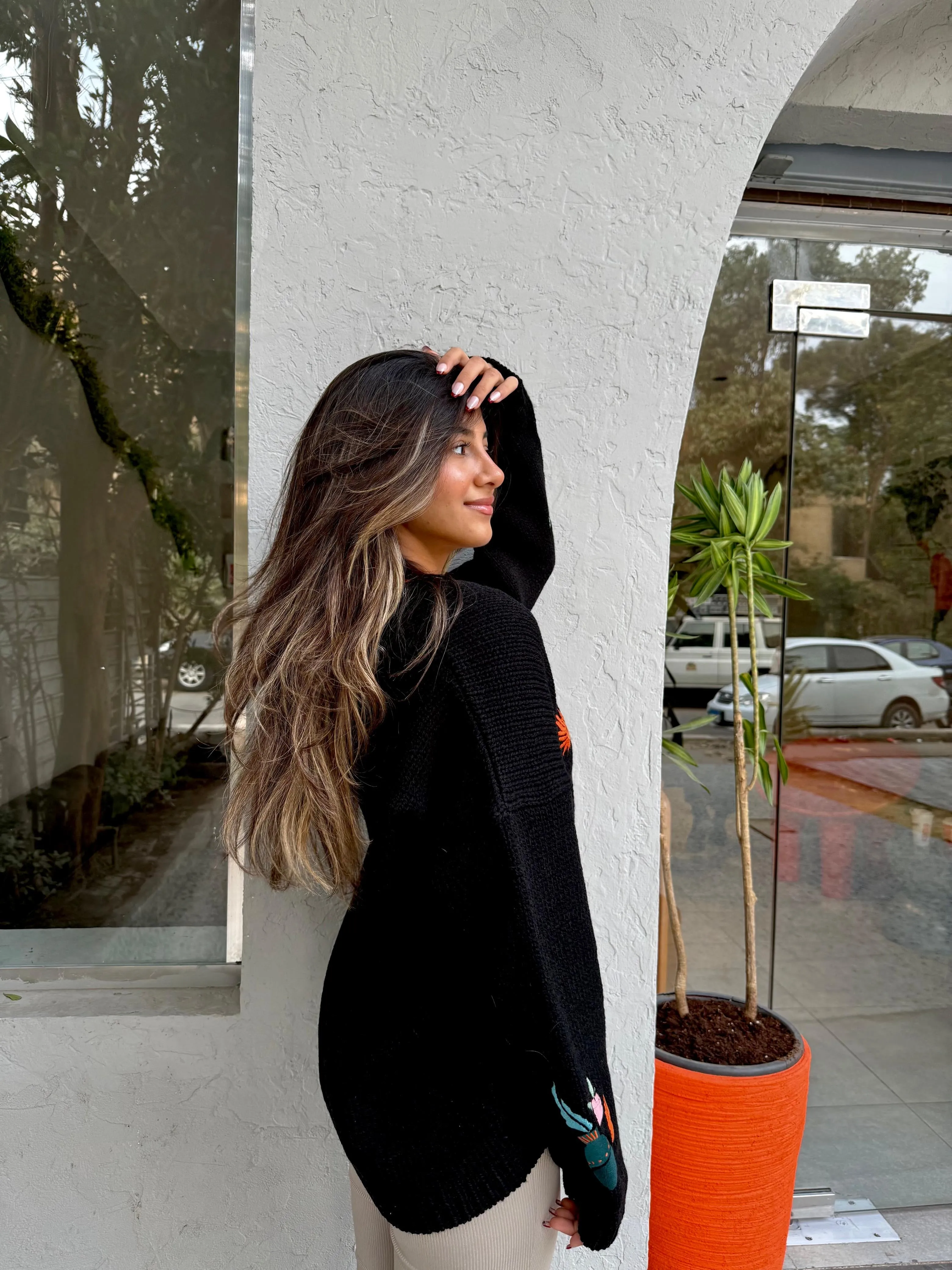 Black Knit Cardigan