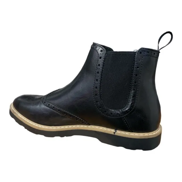Blend Scarpa stivaletto da uomo con elastico impunturata 20707266 70155 nero