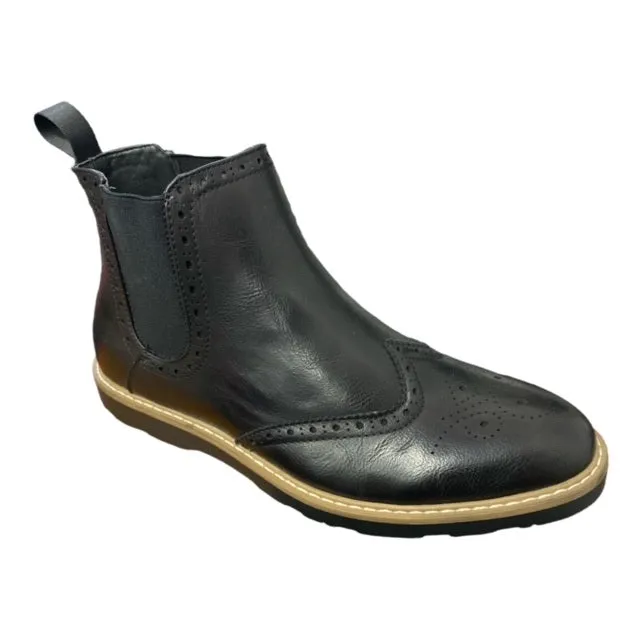 Blend Scarpa stivaletto da uomo con elastico impunturata 20707266 70155 nero