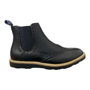 Blend Scarpa stivaletto da uomo con elastico impunturata 20707266 70155 nero