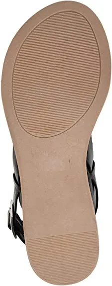 Brinley Co. Womens Dual Strap Open-Toe Sandal  Color Black Size 10M