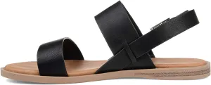 Brinley Co. Womens Dual Strap Open-Toe Sandal  Color Black Size 10M