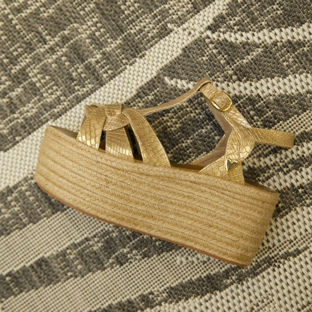 Cameron Espadrilles - Gold [ No Return - No Exchange]