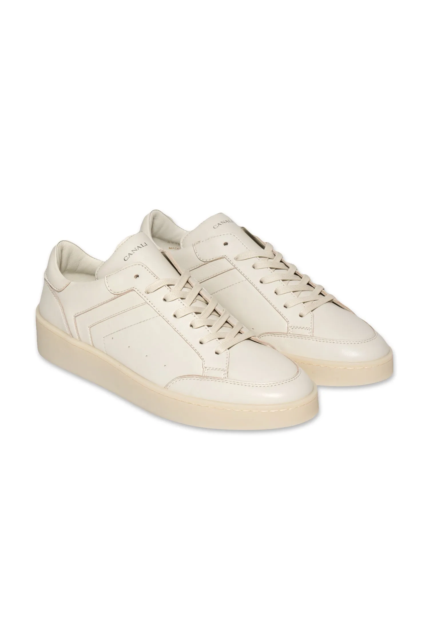 CANALI White Leather Sneaker