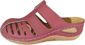 Closed toe Sandals Women Casual Arch Support Hollow Out Adjustable Slip On Retro Platform Sandals Comfortable Soft Soled Casual Shoes