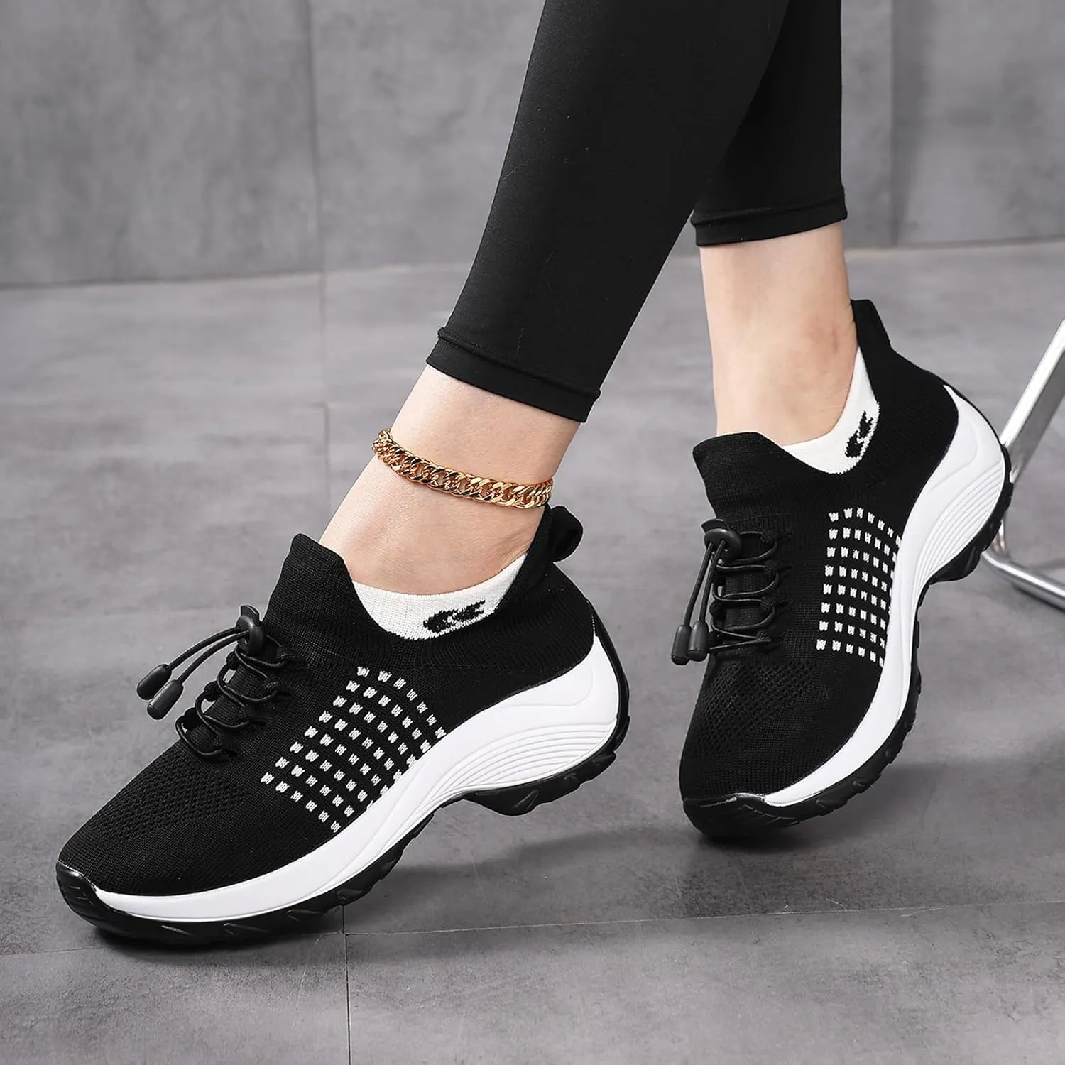 Comfort Wear Orthowear Shoes for Women Men, Breathable Orthopedic Sneakers, Comfortwear Ortho Shoes, Women Plantar Fasciitis Shoe, Air Cushion Slip-On Orthopedic Diabetic Walking Sneaker Thick Bottom