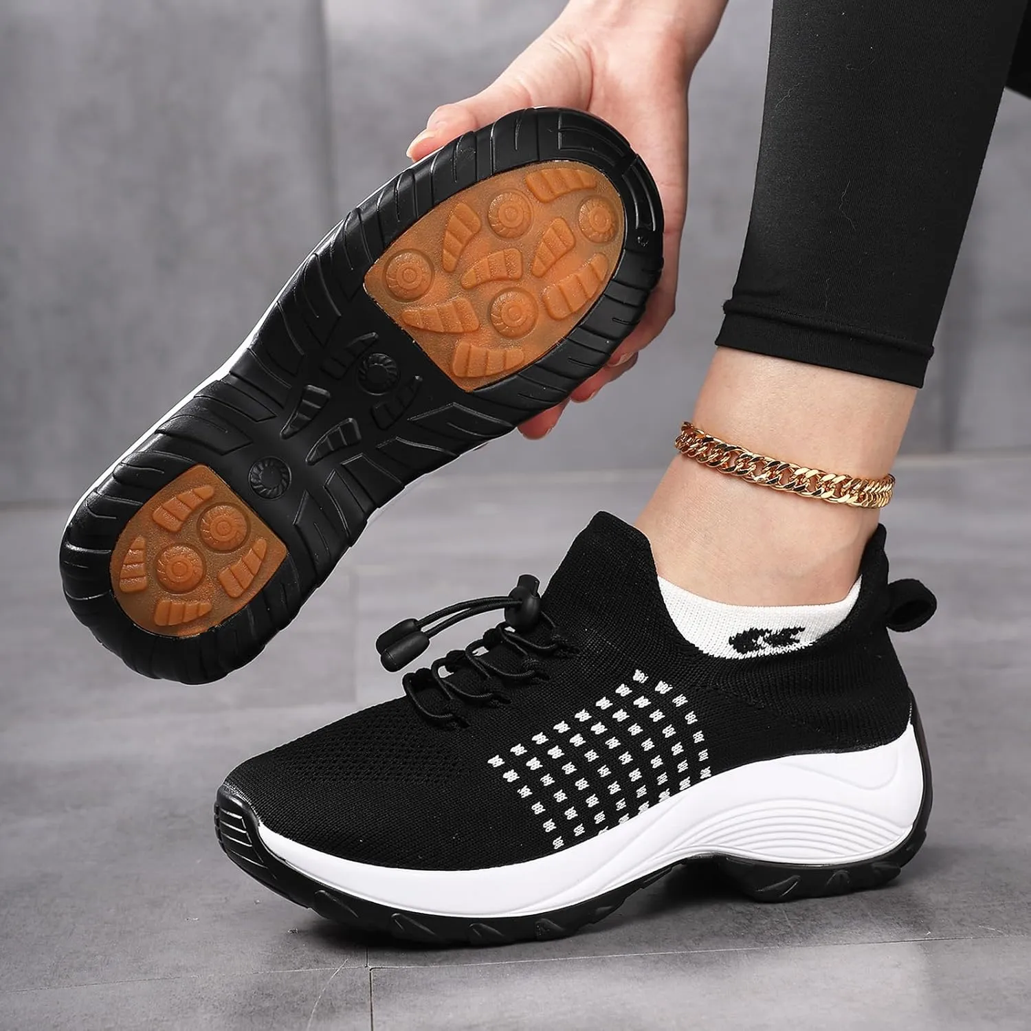 Comfort Wear Orthowear Shoes for Women Men, Breathable Orthopedic Sneakers, Comfortwear Ortho Shoes, Women Plantar Fasciitis Shoe, Air Cushion Slip-On Orthopedic Diabetic Walking Sneaker Thick Bottom