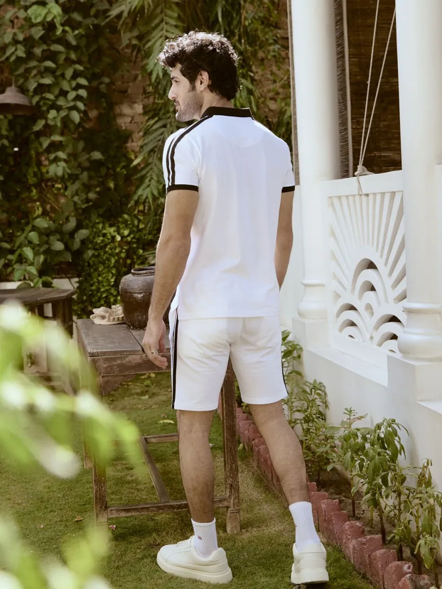 Contrast Knitted T-shirt - Runway
