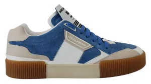 Dolce & Gabbana Multicolor Leather Low Top Casual Sneakers Shoes