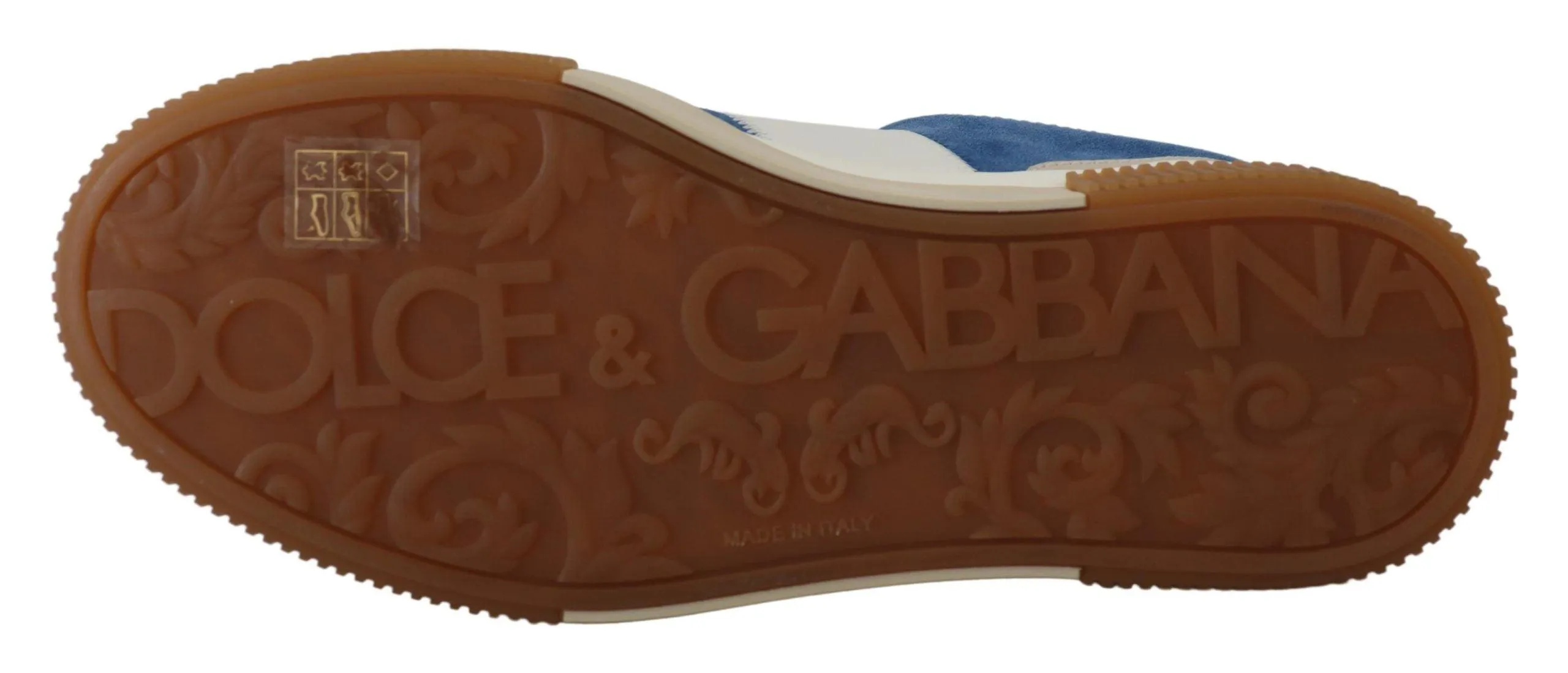 Dolce & Gabbana Multicolor Leather Low Top Casual Sneakers Shoes