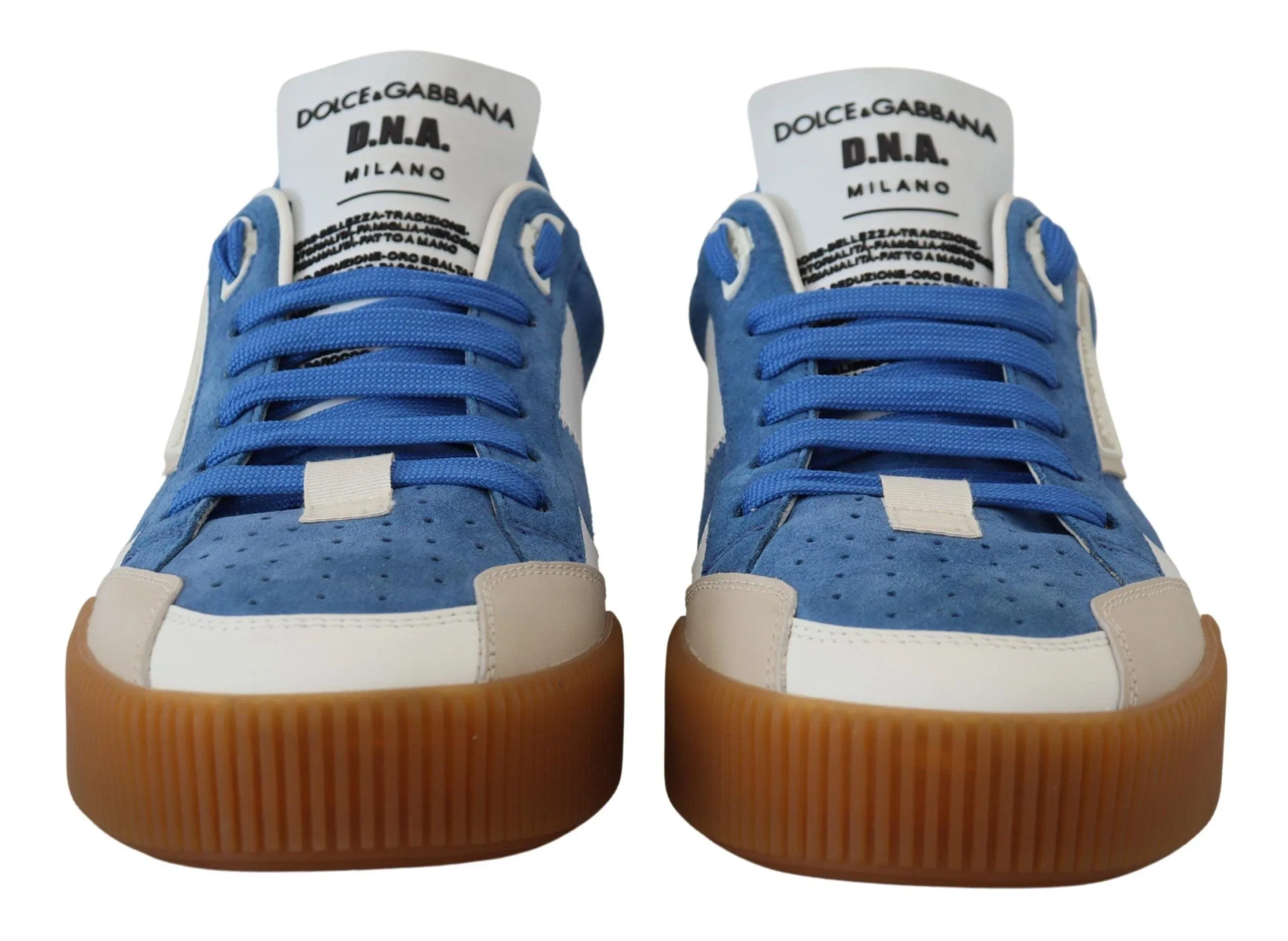 Dolce & Gabbana Multicolor Leather Low Top Casual Sneakers Shoes