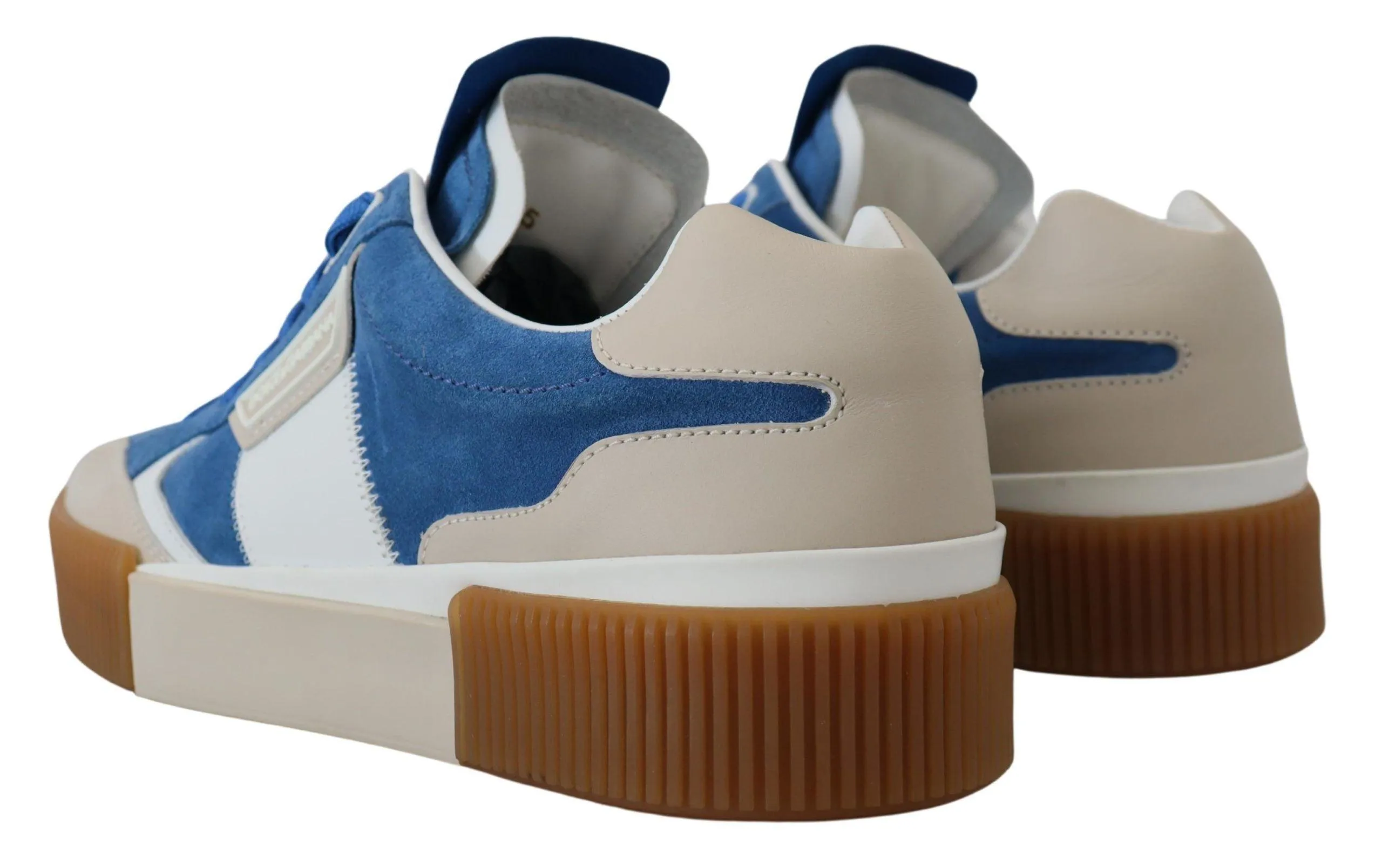 Dolce & Gabbana Multicolor Leather Low Top Casual Sneakers Shoes