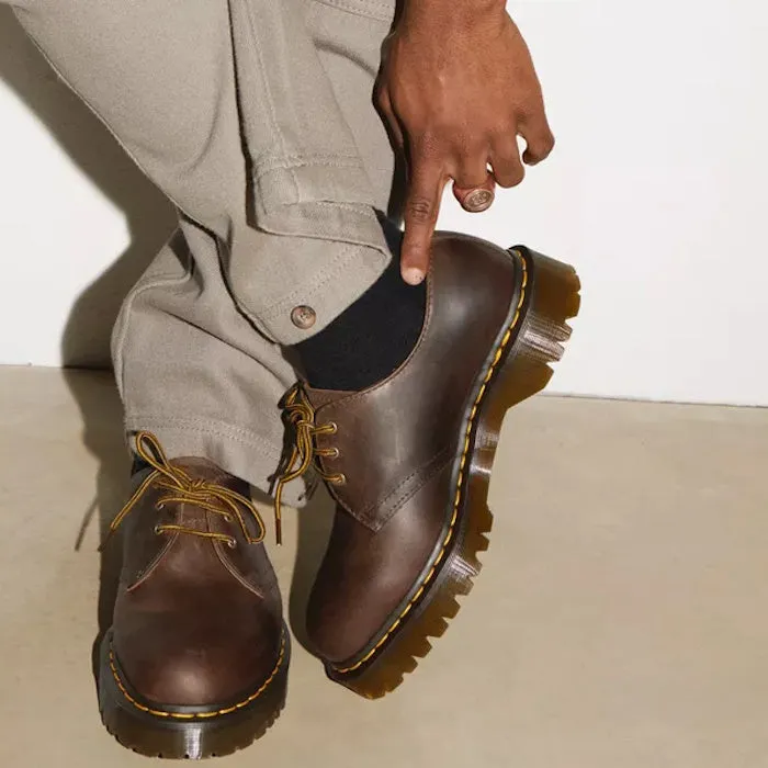 Dr Martens 1461 Bex Crazy Horse Dark Brown Gaucho