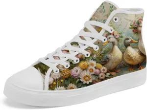 Duck High Top Canvas Shoes for Men Women High Top Sneakers Casual Shoes Gifts for Boys Girls