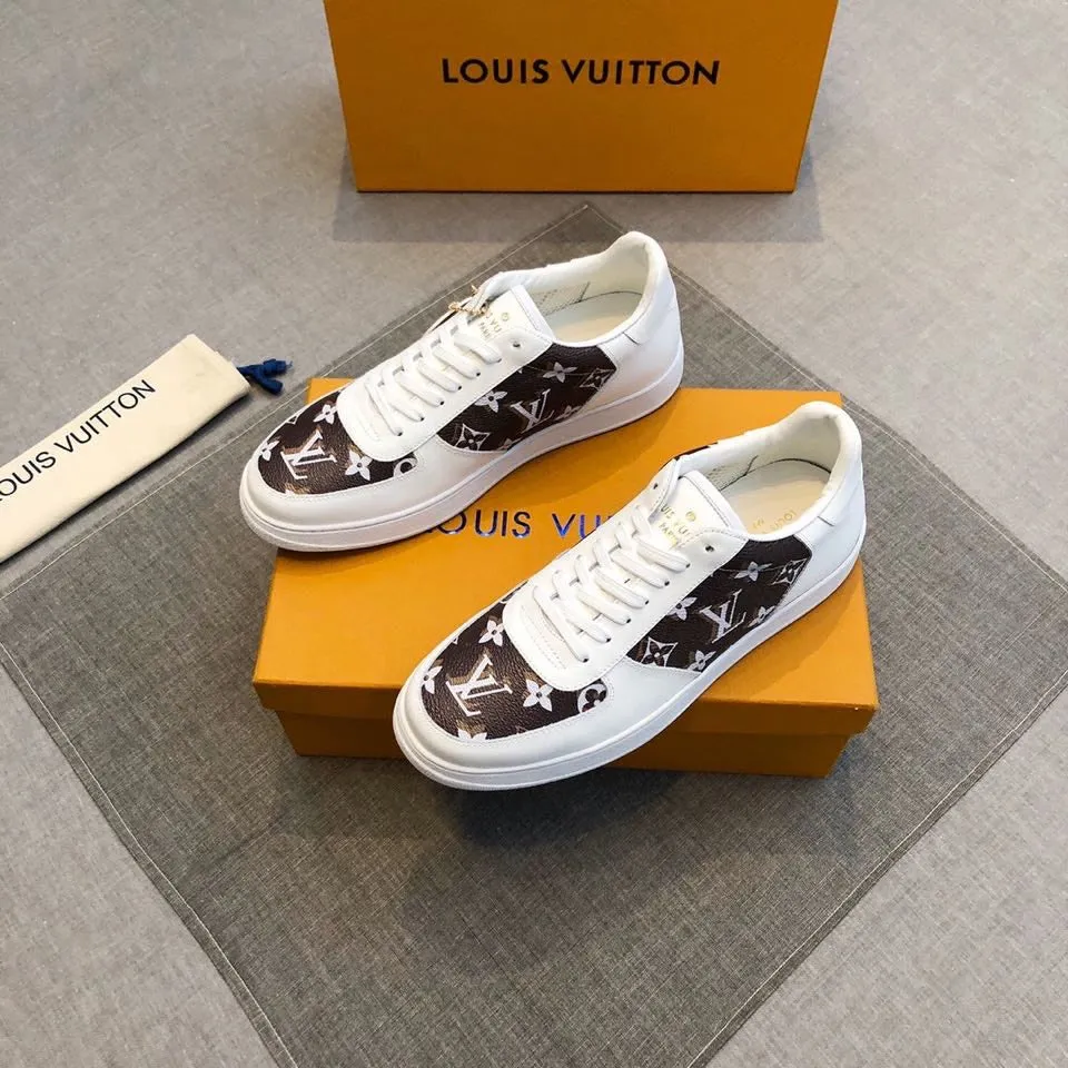 EI -LUV Casual Low White Brown Sneaker