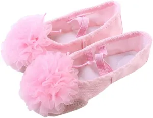EXCEART 1 Pair Ballet Shoes Ladies Flat Dress Shoes Gymnastics Dance Shoe Yoga Shoes Girls Womens Slippers Shoes for Women Flats Pink Child Belly Dancing Shoes Three-Dimensional