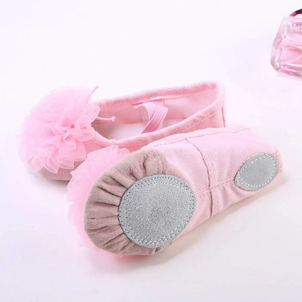 EXCEART 1 Pair Ballet Shoes Ladies Flat Dress Shoes Gymnastics Dance Shoe Yoga Shoes Girls Womens Slippers Shoes for Women Flats Pink Child Belly Dancing Shoes Three-Dimensional
