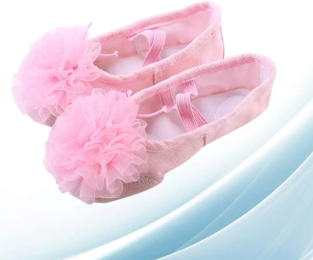 EXCEART 1 Pair Ballet Shoes Ladies Flat Dress Shoes Gymnastics Dance Shoe Yoga Shoes Girls Womens Slippers Shoes for Women Flats Pink Child Belly Dancing Shoes Three-Dimensional