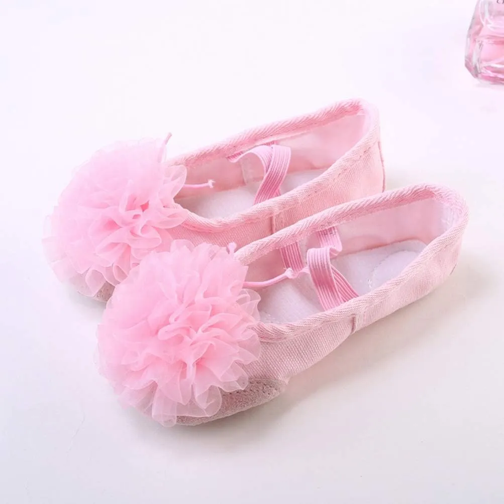EXCEART 1 Pair Ballet Shoes Ladies Flat Dress Shoes Gymnastics Dance Shoe Yoga Shoes Girls Womens Slippers Shoes for Women Flats Pink Child Belly Dancing Shoes Three-Dimensional