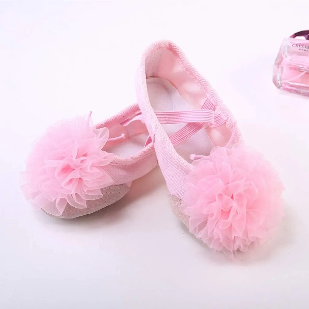 EXCEART 1 Pair Ballet Shoes Ladies Flat Dress Shoes Gymnastics Dance Shoe Yoga Shoes Girls Womens Slippers Shoes for Women Flats Pink Child Belly Dancing Shoes Three-Dimensional
