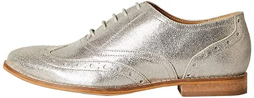find. Leather Brogues, Silber (Dusted Foil), 40 EU