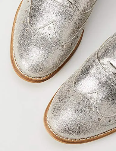find. Leather Brogues, Silber (Dusted Foil), 40 EU