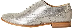 find. Leather Brogues, Silber (Dusted Foil), 40 EU