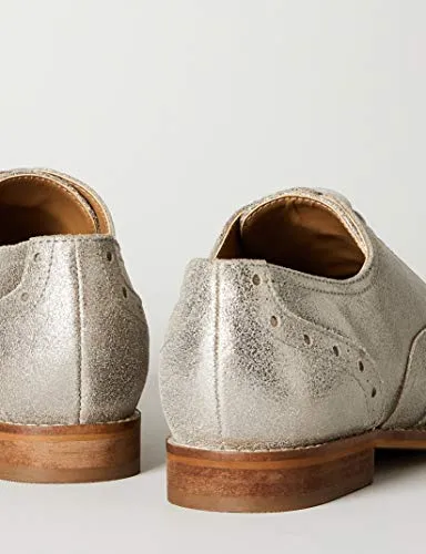 find. Leather Brogues, Silber (Dusted Foil), 40 EU
