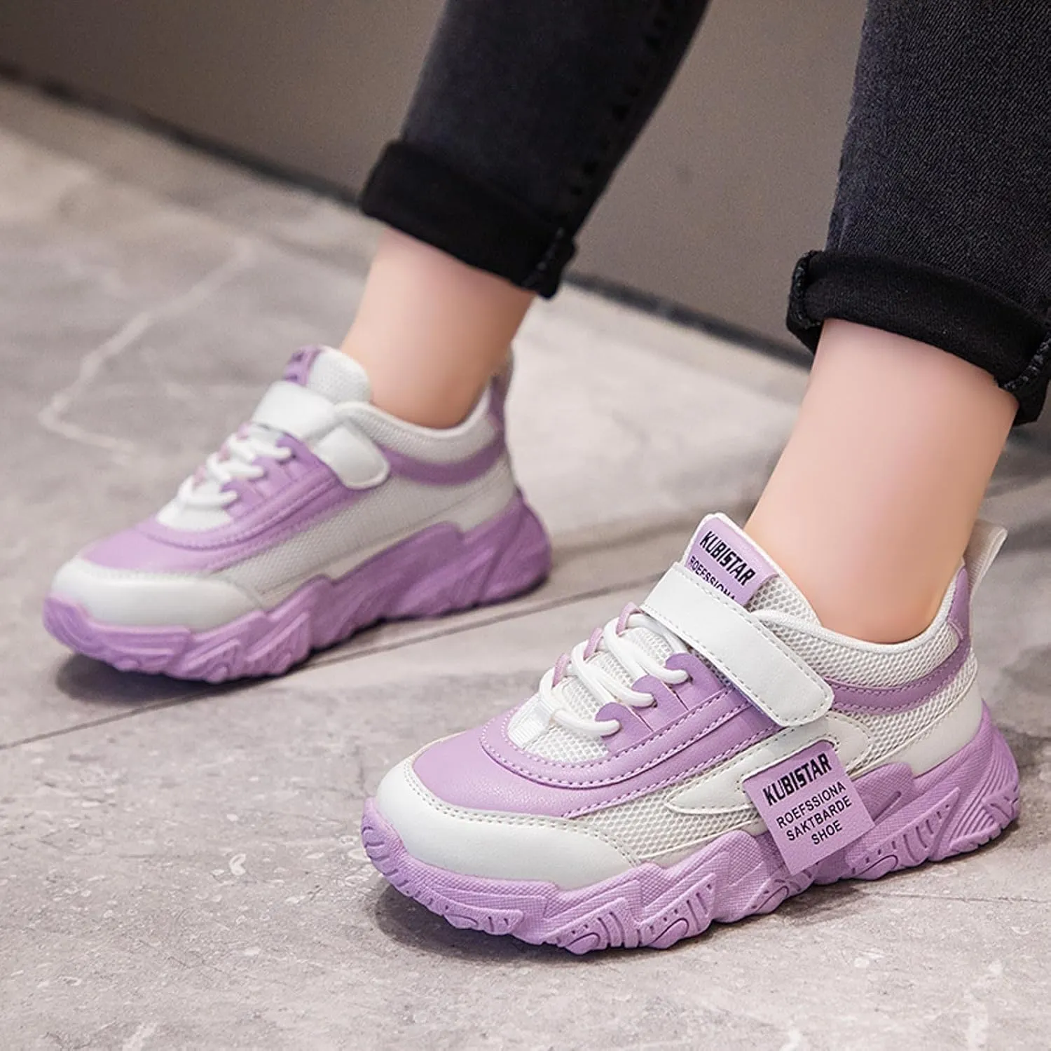 Girls Sneakers Toddler Sneakers Walking Shoes Boys Girls Toddler Tennis Shoes Lightweight Brethable Kids Slip On Shoe