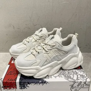 Joskaa  Women Sneakers Fashion Casual Shoes Woman Comfortable Breathable White Flats Female Platform Sneaker Zapatos Mujer