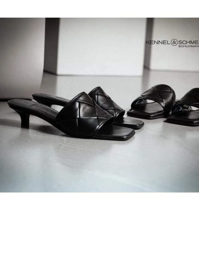 Kennel and Schmenger T Bali Black Backless Mule 51-38020-310