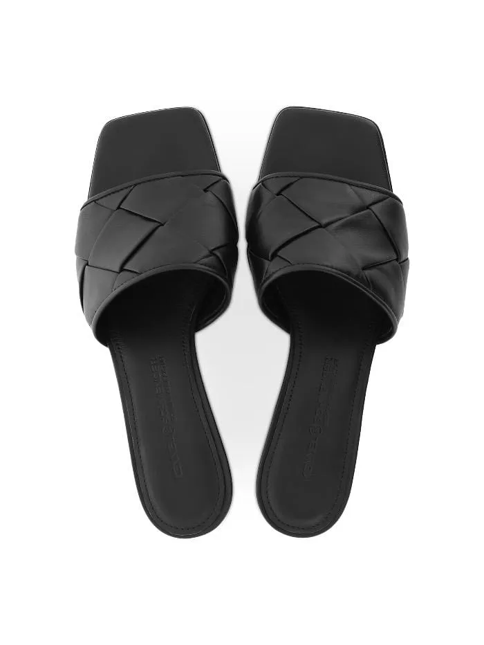 Kennel and Schmenger T Bali Black Backless Mule 51-38020-310