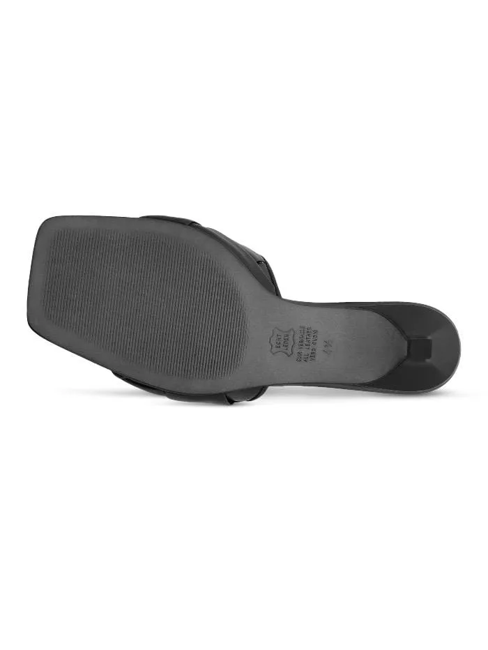 Kennel and Schmenger T Bali Black Backless Mule 51-38020-310