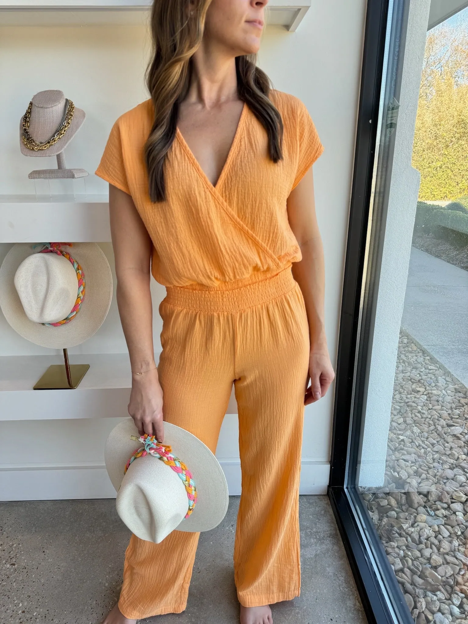 Kumquat S/S Surplice Top (Final Sale)