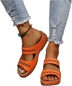 Ladmiple Summer Sandals for Women 2023,Womens Sandals Orthopedic Open Toe Sandals Retro Anti Slip Comfy Breathable Shoes