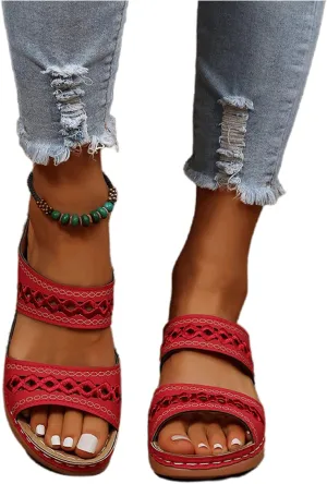 Ladmiple Summer Sandals for Women 2023,Womens Sandals Orthopedic Open Toe Sandals Retro Anti Slip Comfy Breathable Shoes