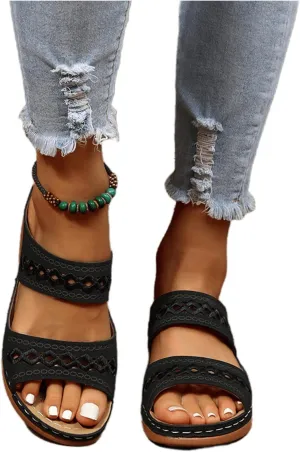 Ladmiple Summer Sandals for Women 2023,Womens Sandals Orthopedic Open Toe Sandals Retro Anti Slip Comfy Breathable Shoes