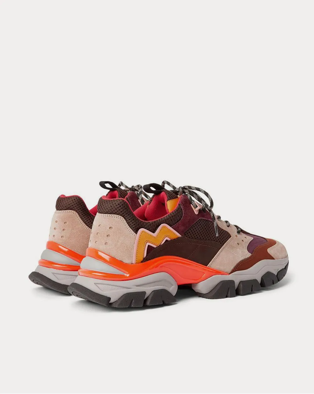 Leave No Trace Leather, Suede and Mesh  Multi low top sneakers