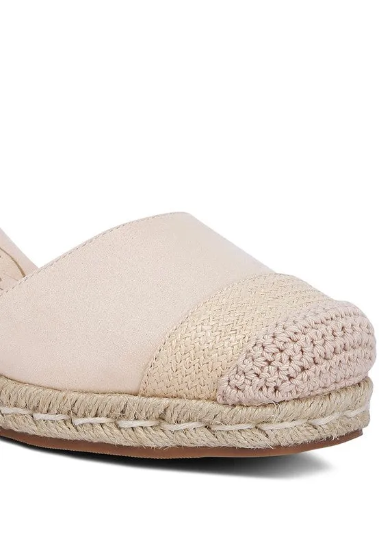 London Rag Aiden Lace-Up Crochet Espadrilles