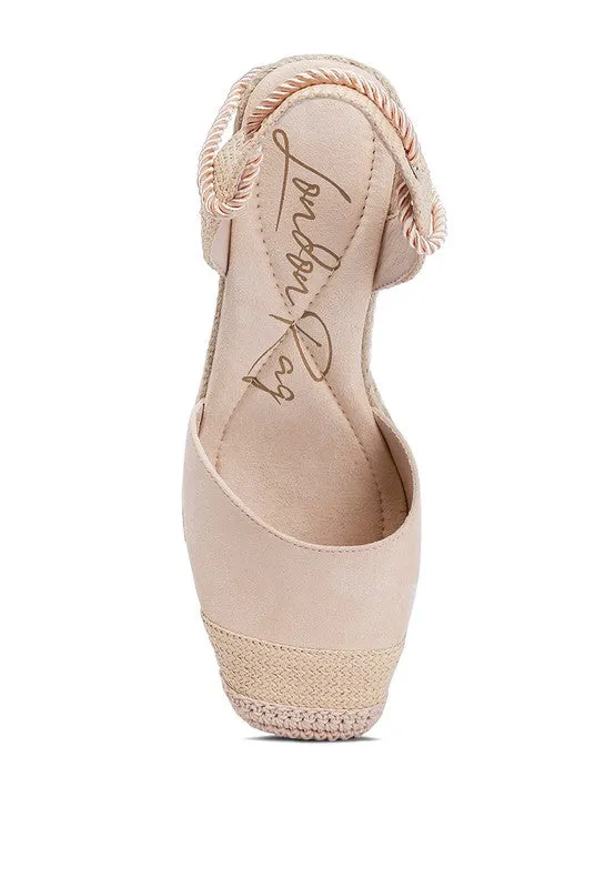 London Rag Aiden Lace-Up Crochet Espadrilles