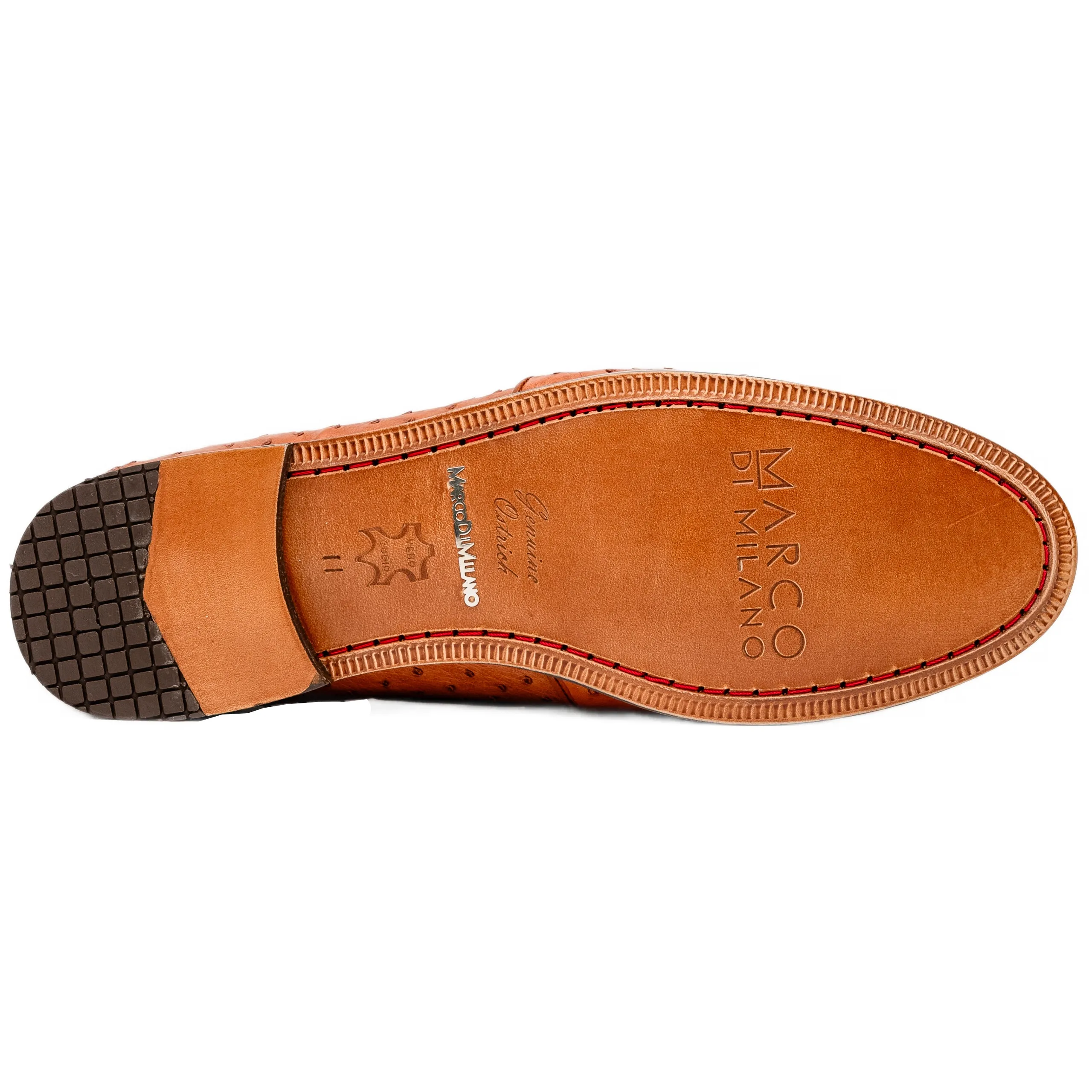 Marco Di Milano Aubiere Ostrich and Leather Cognac