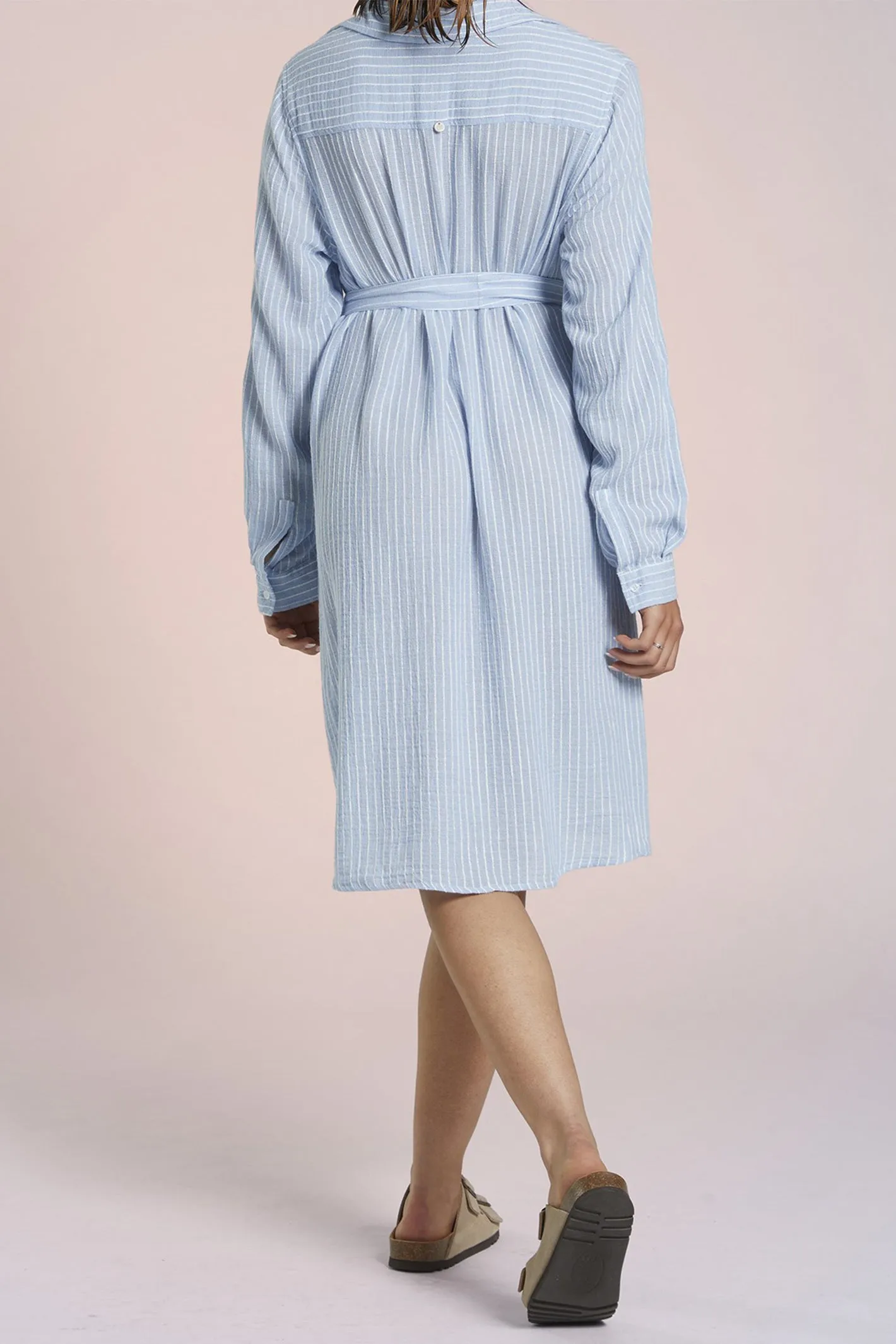 Mat De Misaine Shirt Dress Raye Blue Stripe Nuage Recif-4188 R222