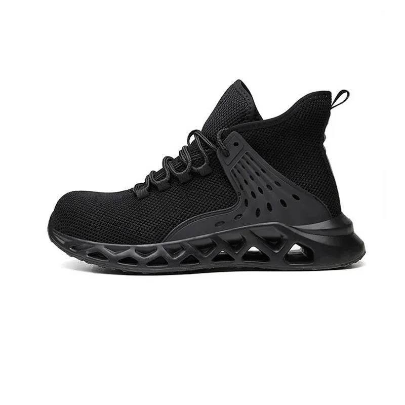 Men Safety Shoes with Metal Toe / Work Boots with Steel Toe / Waterproof Breathable Sneakers