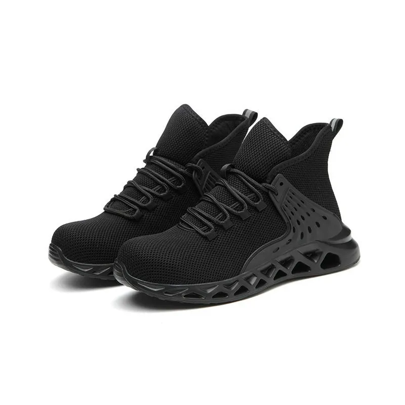Men Safety Shoes with Metal Toe / Work Boots with Steel Toe / Waterproof Breathable Sneakers