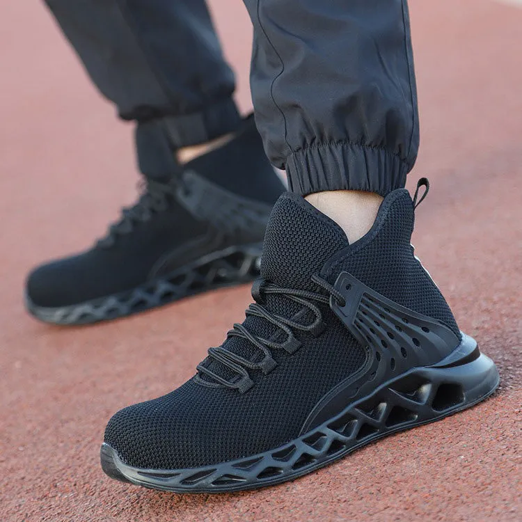 Men Safety Shoes with Metal Toe / Work Boots with Steel Toe / Waterproof Breathable Sneakers